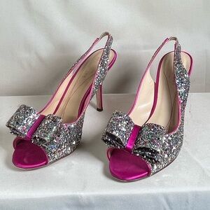 Kate Spade Multicolored Glitter Heels